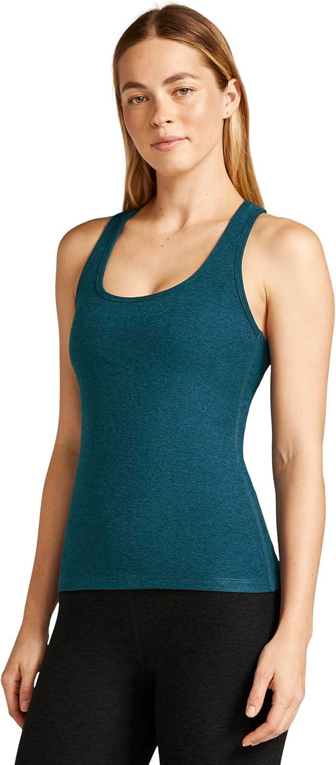 image:imageBeyond Yoga Womens Spacedye Step Up Racerback TankBlue Gem Heather