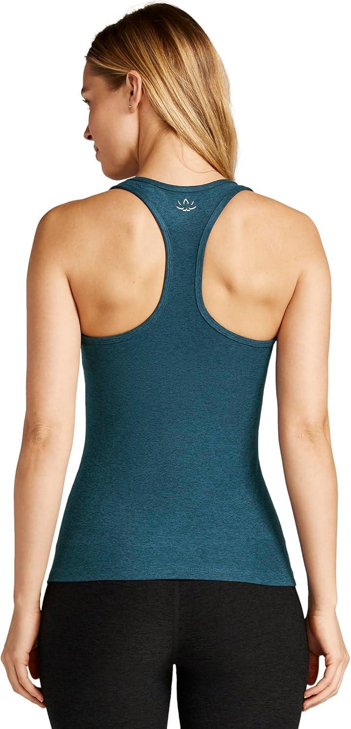 image:imageBeyond Yoga Womens Spacedye Step Up Racerback TankBlue Gem Heather