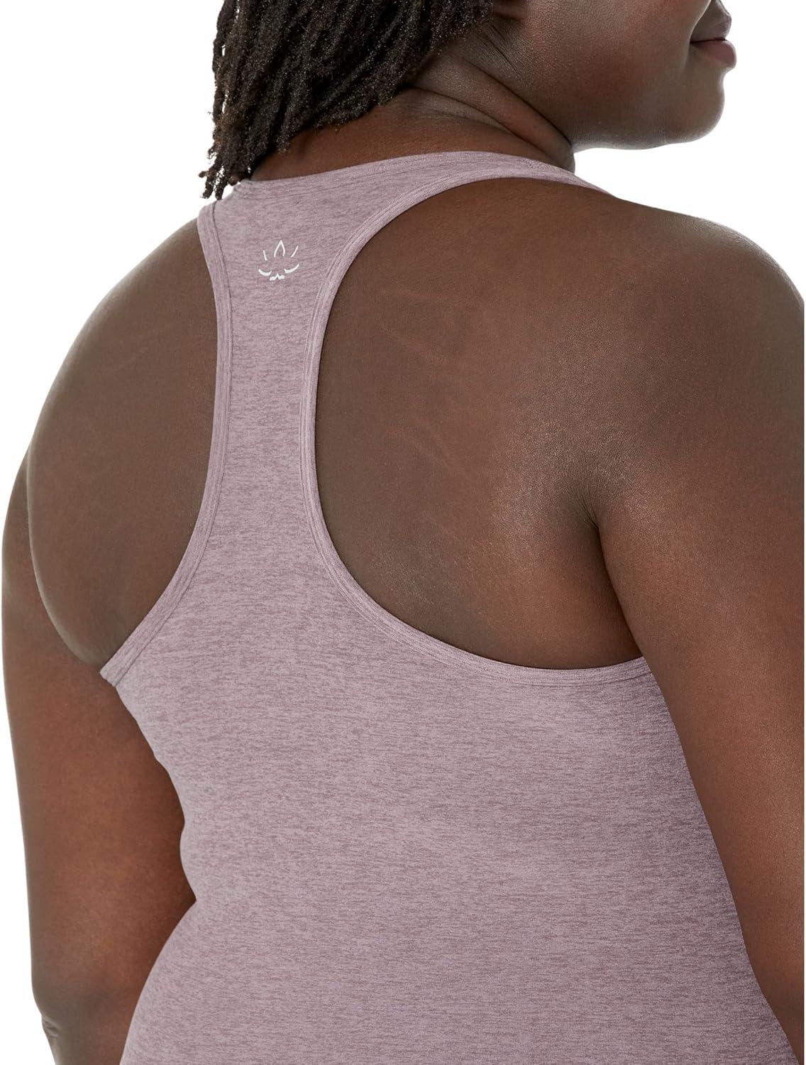 image:imageBeyond Yoga Womens Spacedye Step Up Racerback TankSilverberry Heather