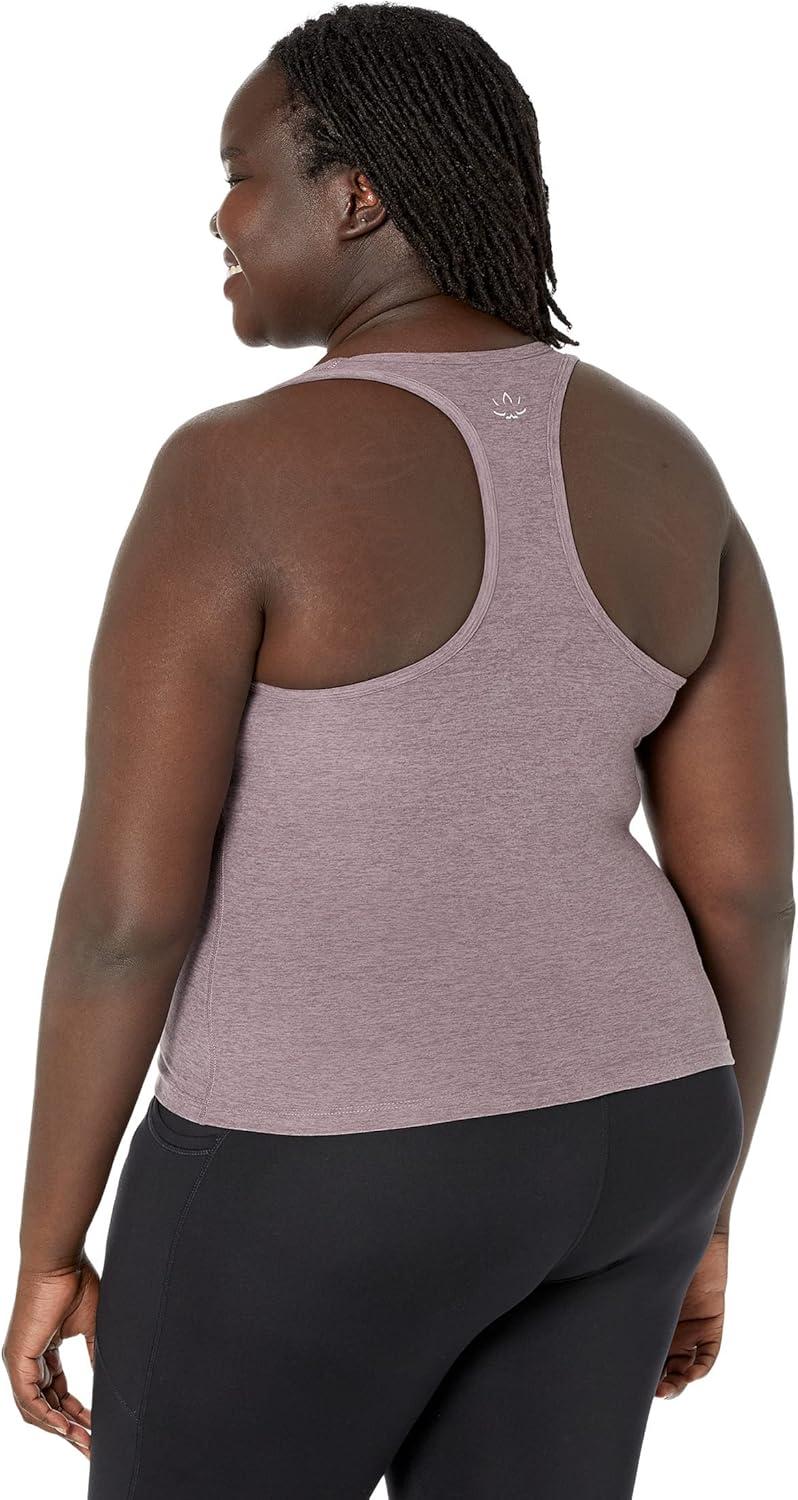 image:imageBeyond Yoga Womens Spacedye Step Up Racerback TankSilverberry Heather