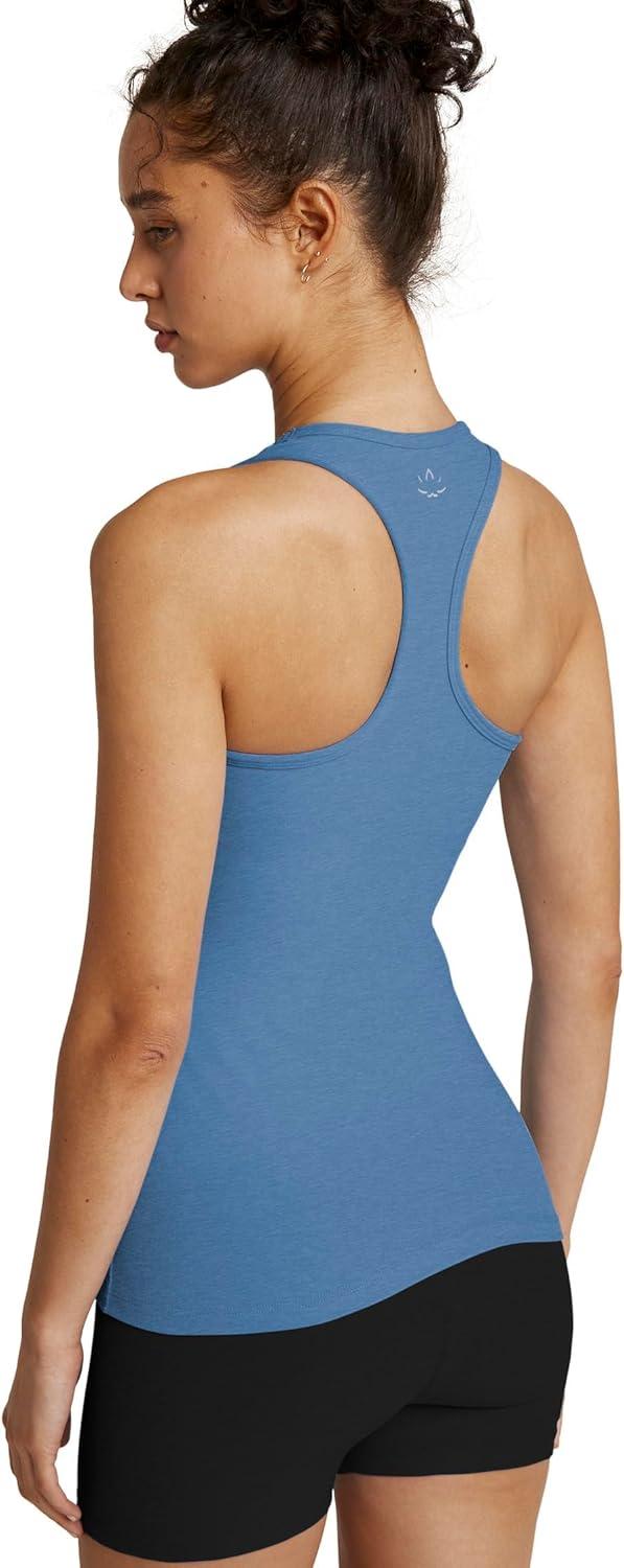 image:imageBeyond Yoga Womens Spacedye Step Up Racerback TankSky Blue Heather