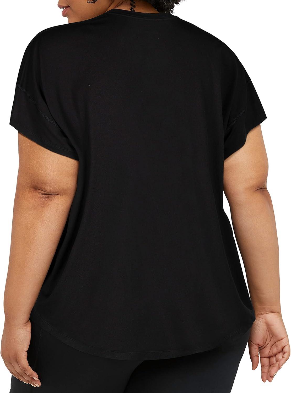 image:imageChampion TShirt Soft Touch Moisture Wicking Essential Tee for Women Plus SizeBlack