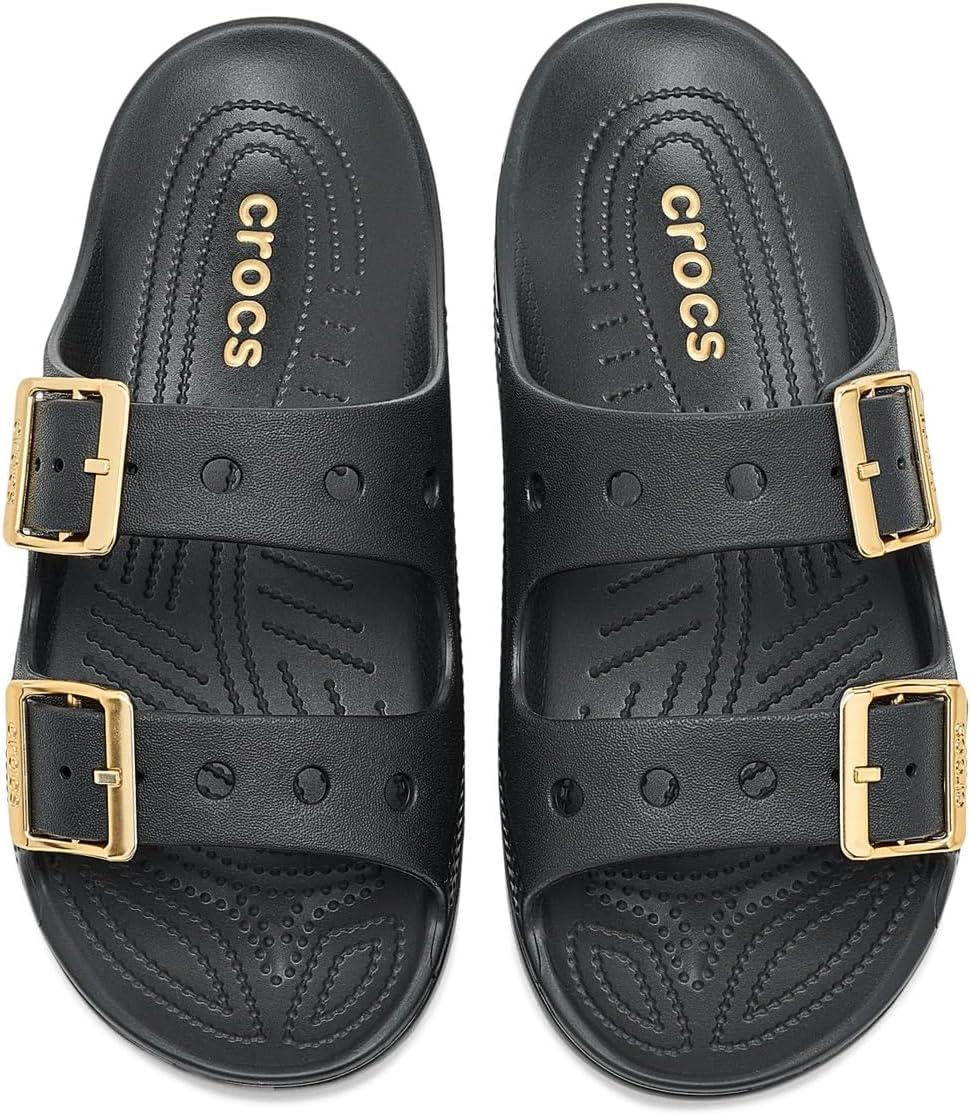 image:imageCrocs Classic Saturday SandalsBlackMetallic Buckle
