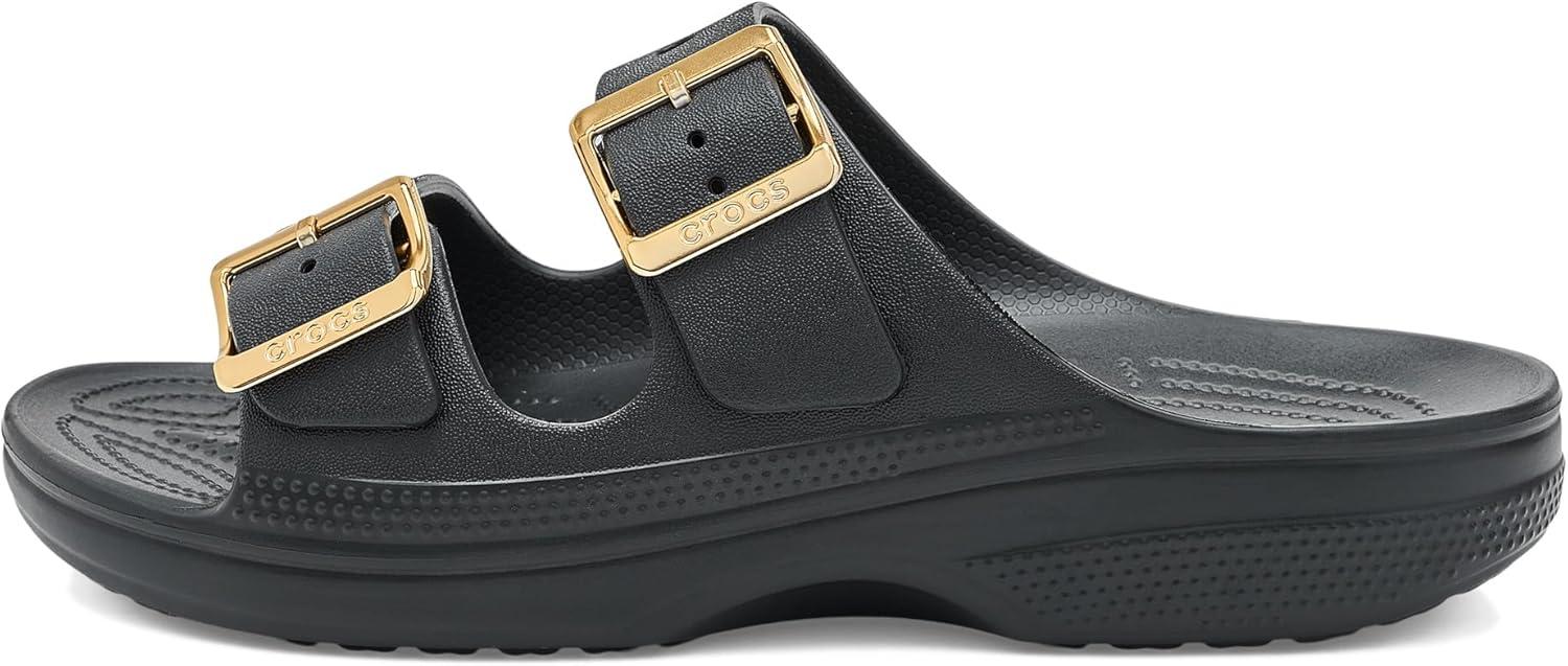 image:imageCrocs Classic Saturday SandalsBlackMetallic Buckle