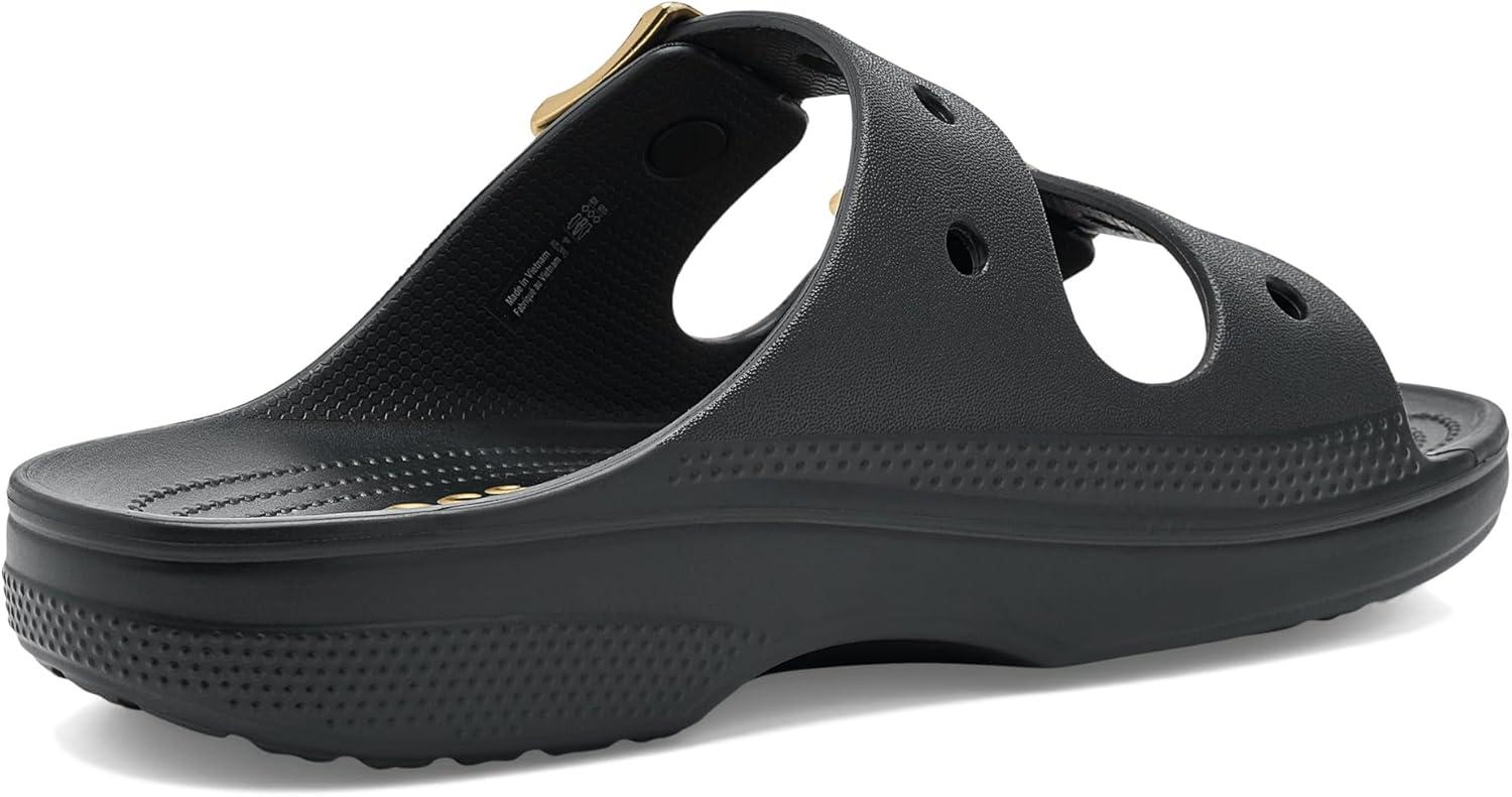 image:imageCrocs Classic Saturday SandalsBlackMetallic Buckle