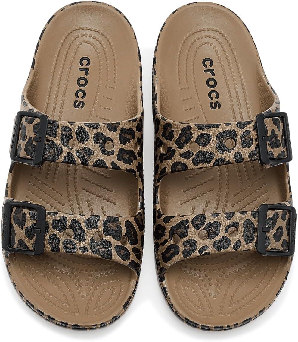 image:imageCrocs Classic Saturday SandalsSepiaLeopard