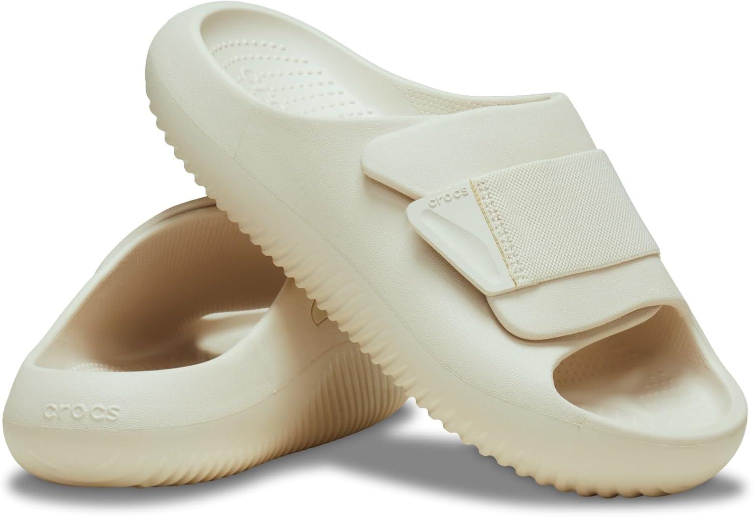 image:imageCrocs Unisex Adult Mellow Luxe Recovery Slide SandalsStucco