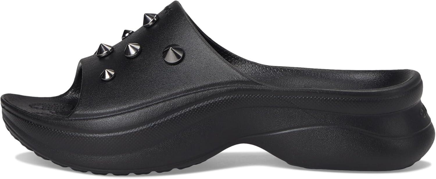 image:imageCrocs Womens Bae Slide Platform SandalsBlack Studded