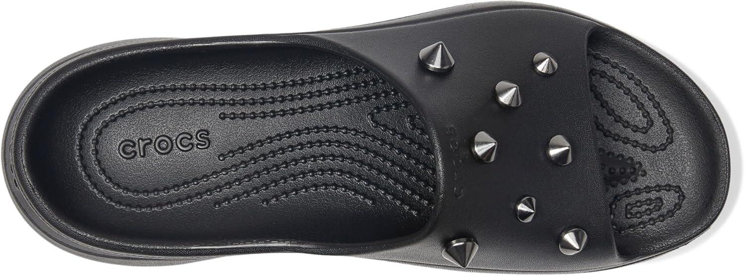 image:imageCrocs Womens Bae Slide Platform SandalsBlack Studded