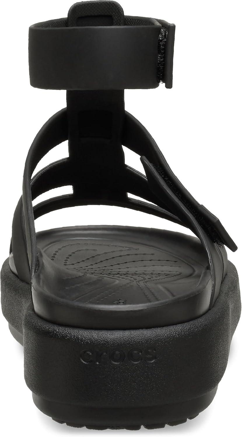 image:imageCrocs Womens Brooklyn Luxe Gladiator Platform Sandals BlackBlackBlack