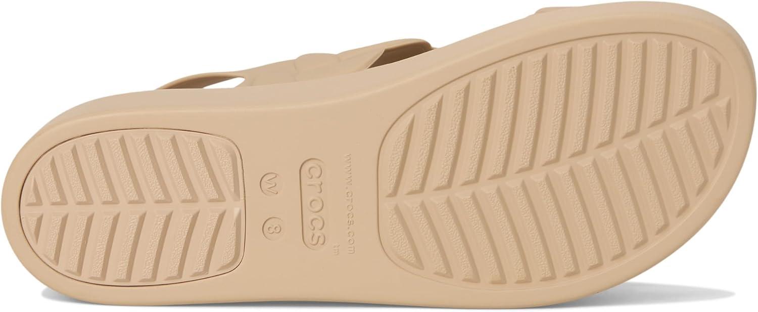 image:imageCrocs Womens Brooklyn Woven Low Wedge SandalsChai