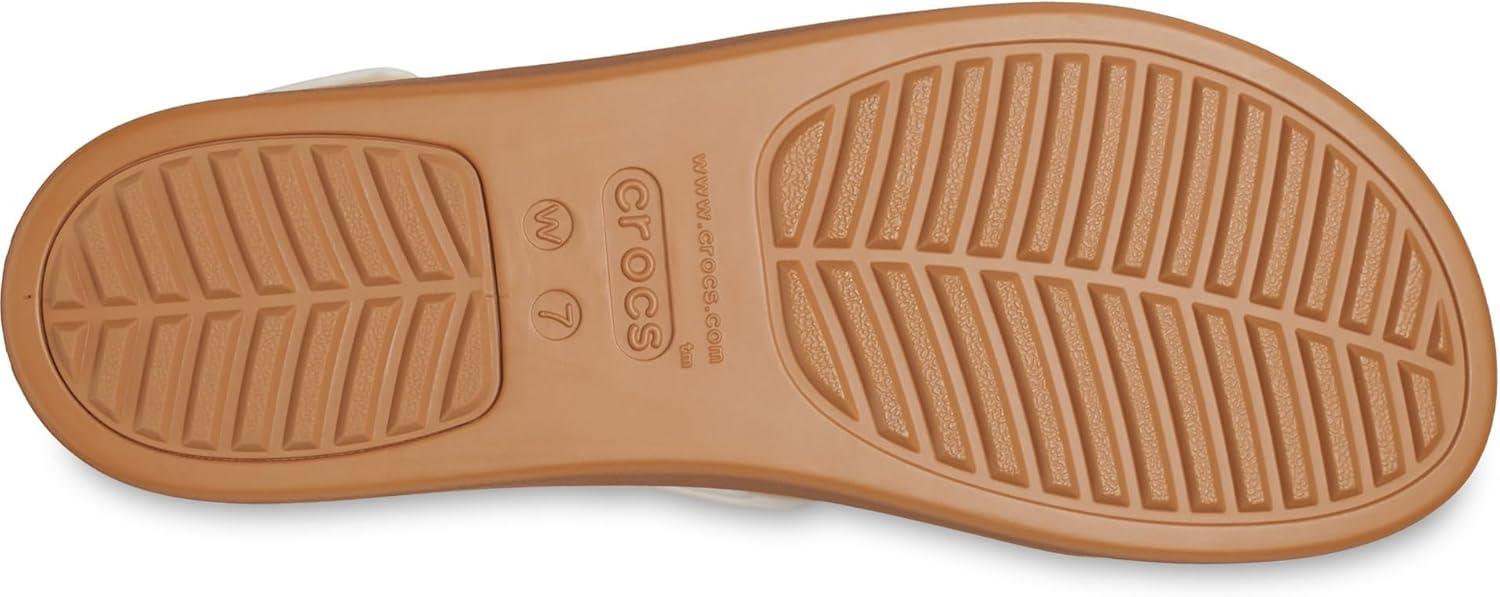 image:imageCrocs Womens Brooklyn Woven Low Wedge SandalsChalk Woven