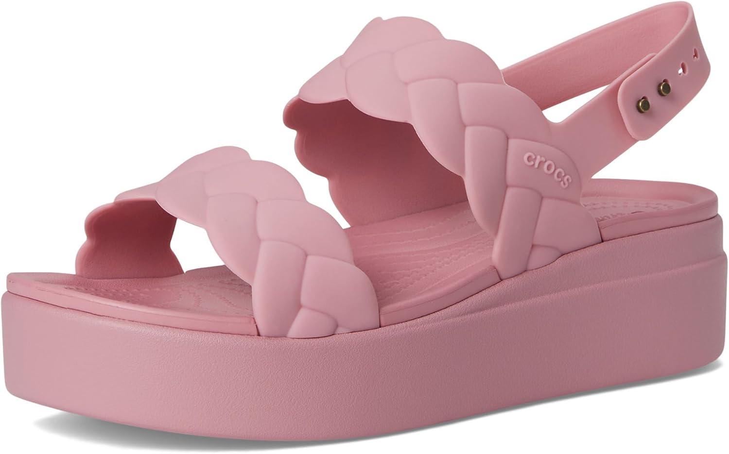 image:imageCrocs Womens Brooklyn Woven Low Wedge SandalsRosett Woven