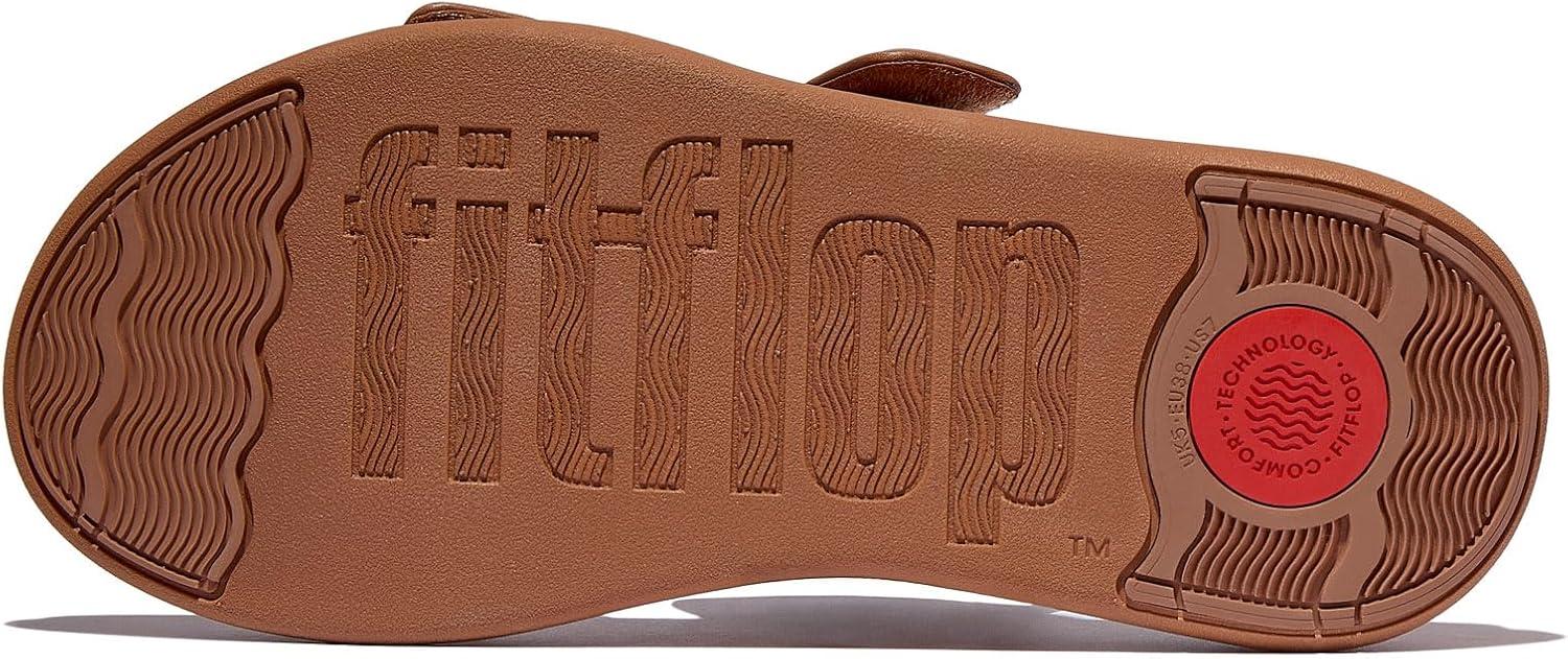 image:imageFitFlop Womens FMODE GO Adjustable TwoBar Slide SandalDeep Tan