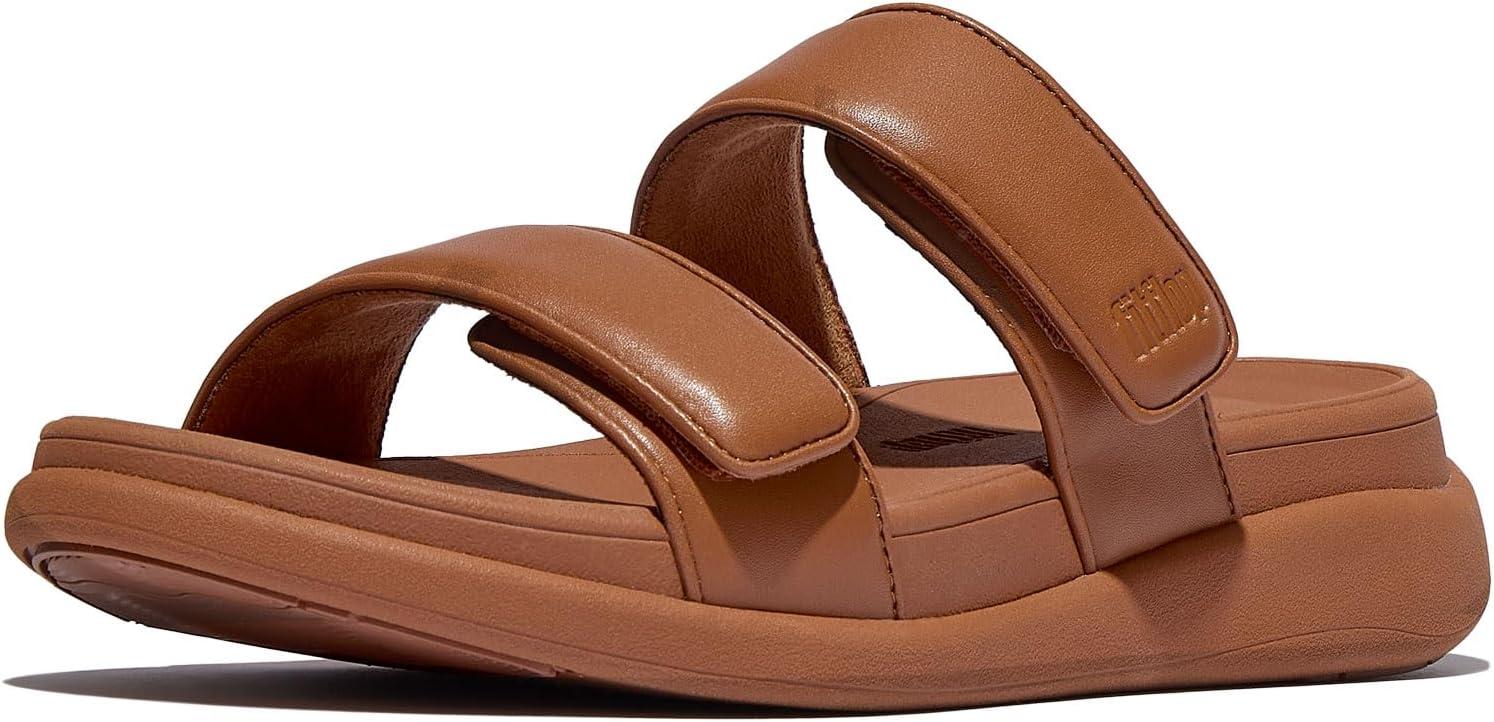 image:imageFitFlop Womens FMODE GO Adjustable TwoBar Slide SandalDeep Tan