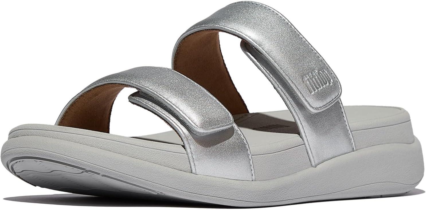 image:imageFitFlop Womens FMODE GO Adjustable TwoBar Slide SandalSilver