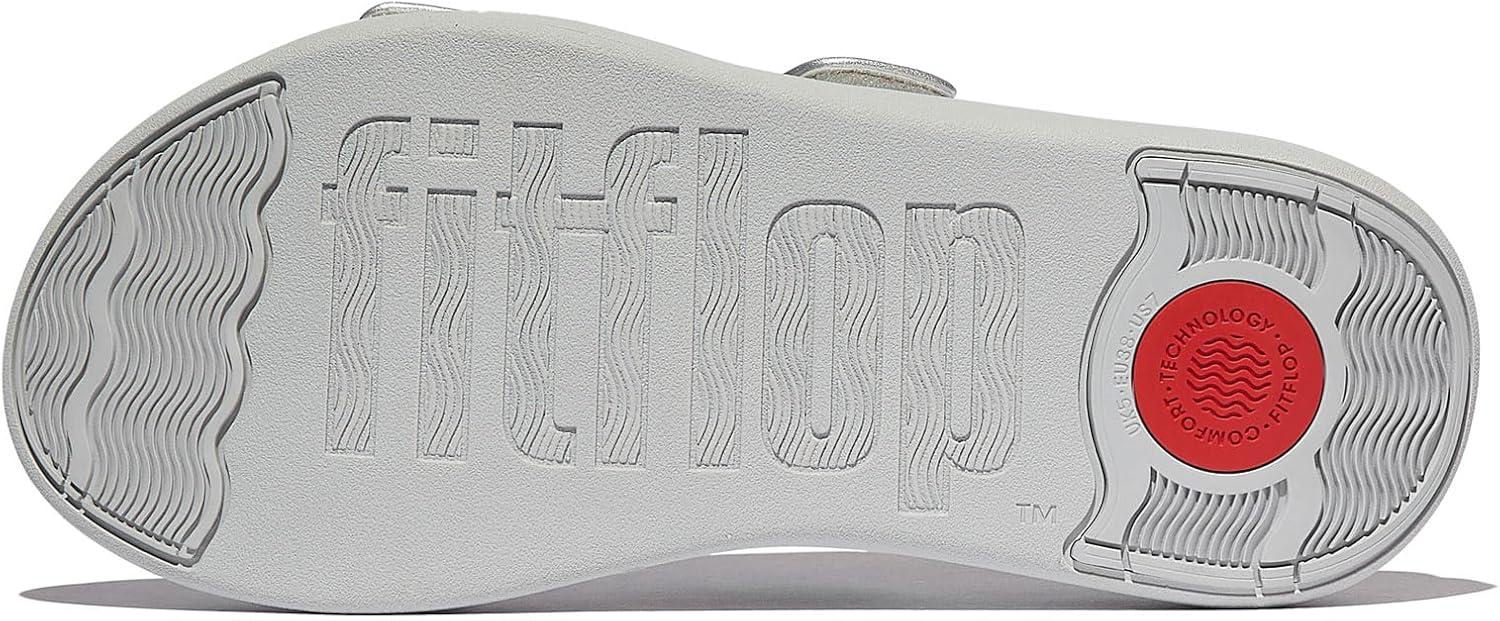 image:imageFitFlop Womens FMODE GO Adjustable TwoBar Slide SandalSilver