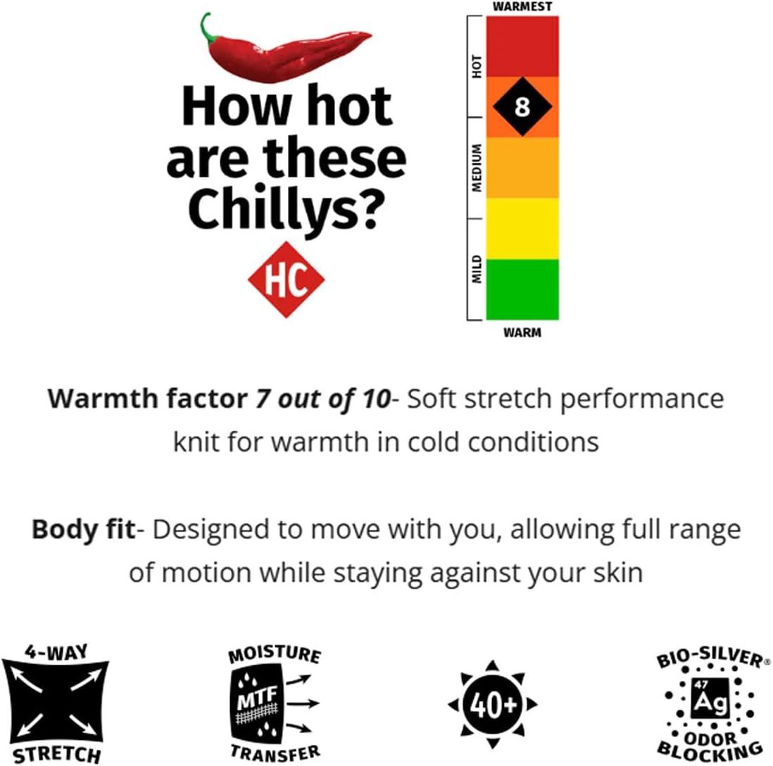 image:imageHot Chillys Womens 3D Knit Crew Midweight Body Fit Base LayerBlack