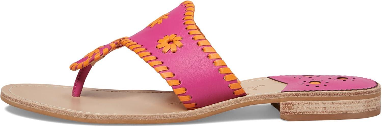 image:imageJack Rogers womens Jacks Flat SandalMagentaOrange Peel Nappa