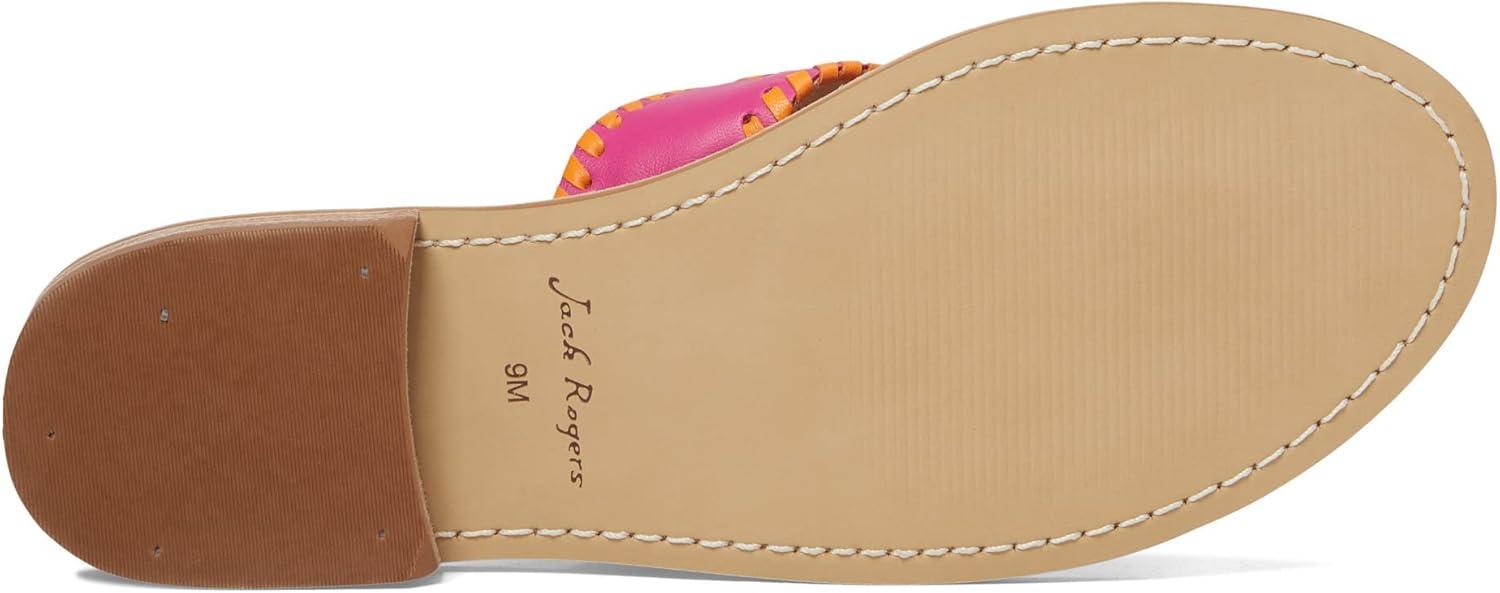 image:imageJack Rogers womens Jacks Flat SandalMagentaOrange Peel Nappa