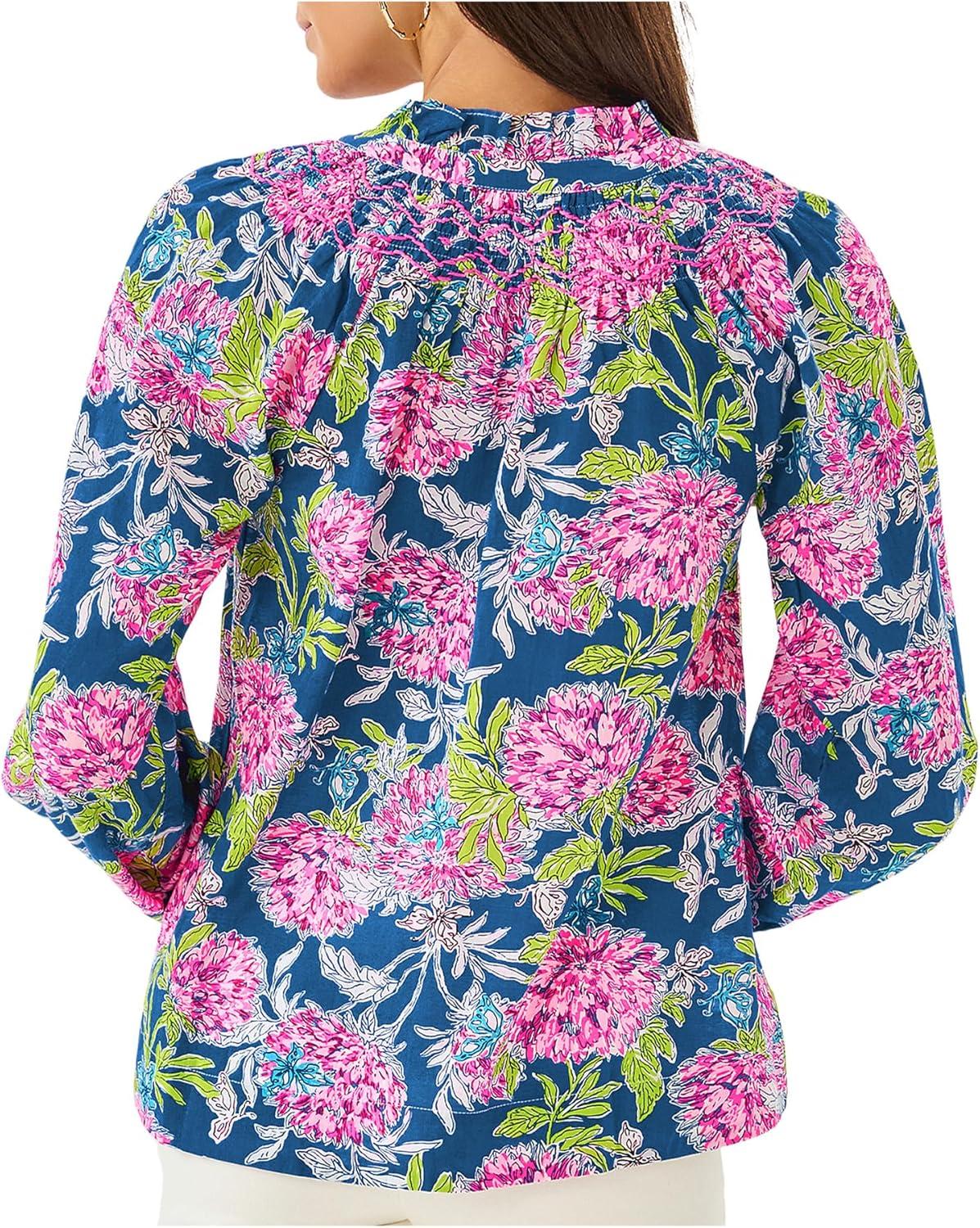 image:imageLilly Pulitzer Womens Lourdes Long Sleeve TopMulti Dahlia Licious