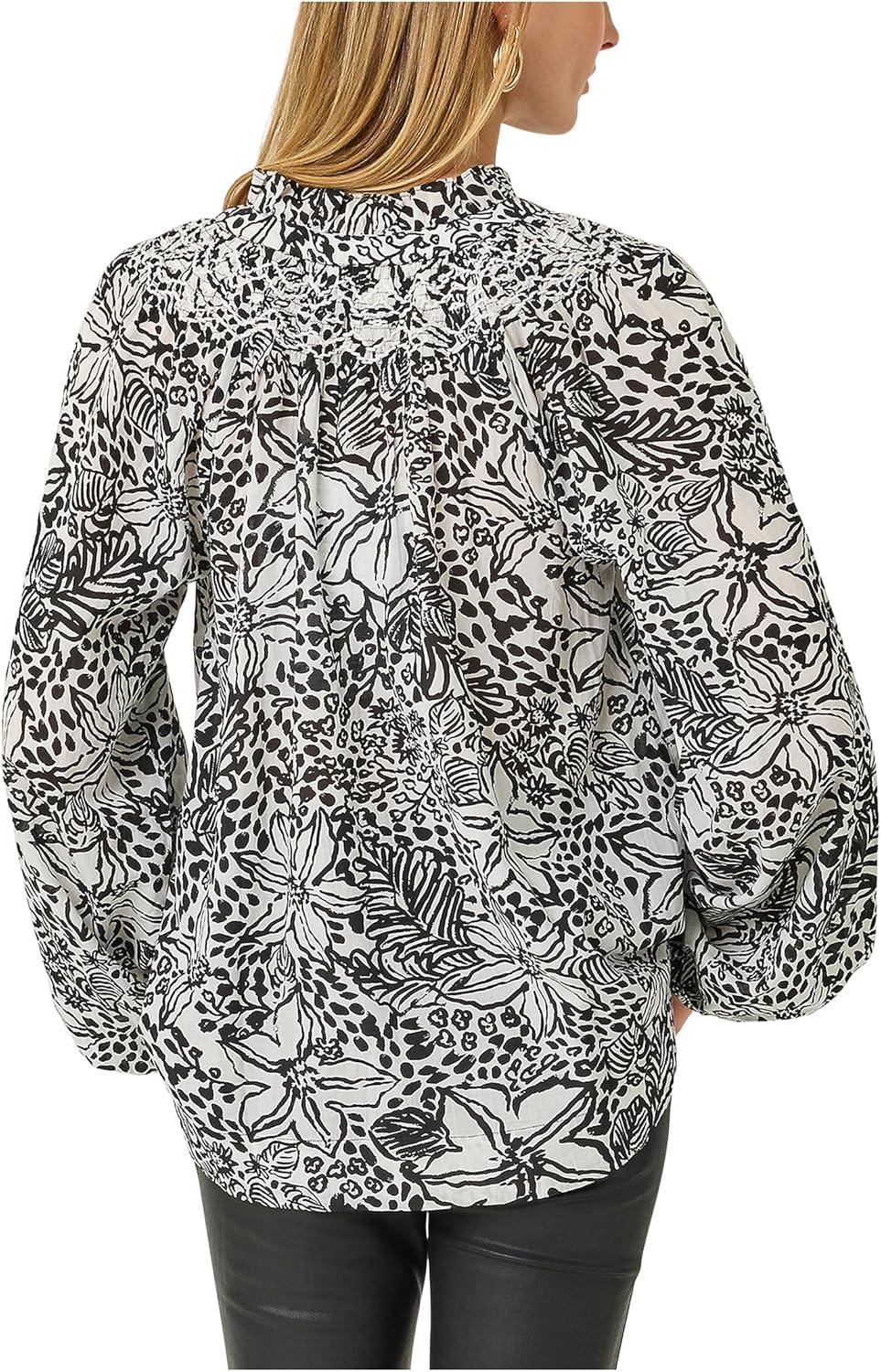 image:imageLilly Pulitzer Womens Lourdes Long Sleeve TopOnyx Lots to Spot
