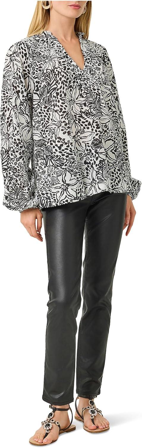image:imageLilly Pulitzer Womens Lourdes Long Sleeve TopOnyx Lots to Spot