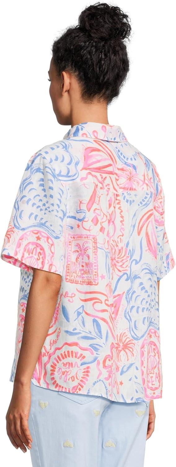 image:imageLilly Pulitzer Womens Ridoc TopResort White Sun Sea Sand