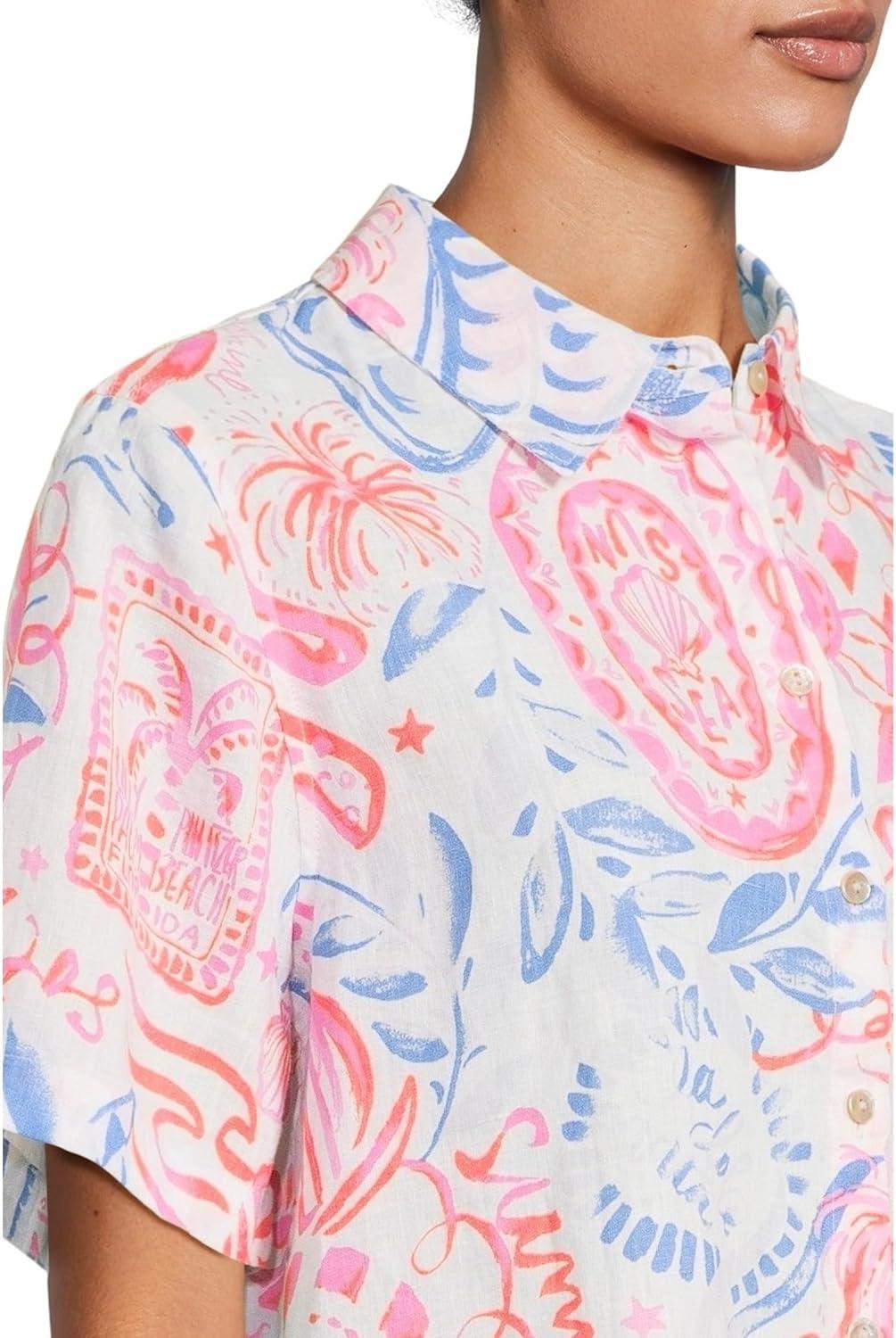 image:imageLilly Pulitzer Womens Ridoc TopResort White Sun Sea Sand