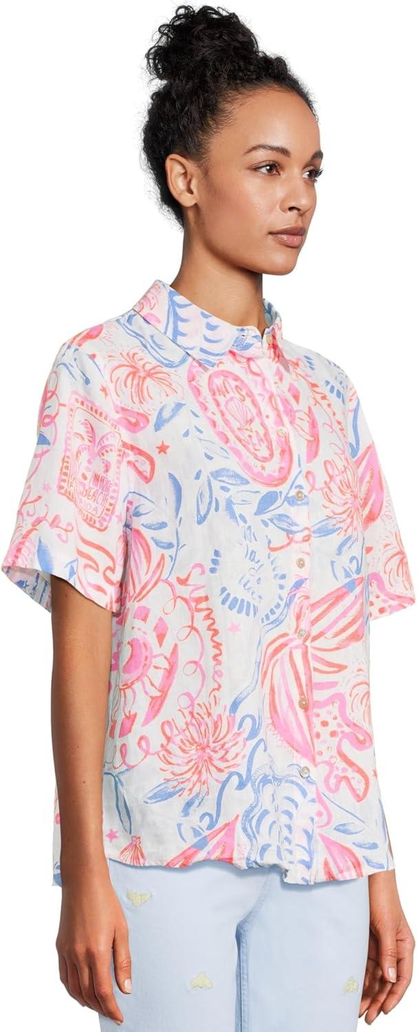 image:imageLilly Pulitzer Womens Ridoc TopResort White Sun Sea Sand