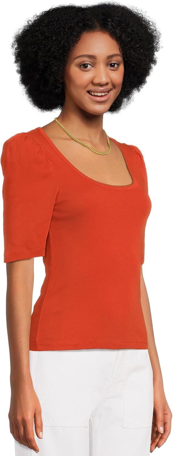 image:imageMadewell Womens Scoop Neck Puff TeeRustic Flame