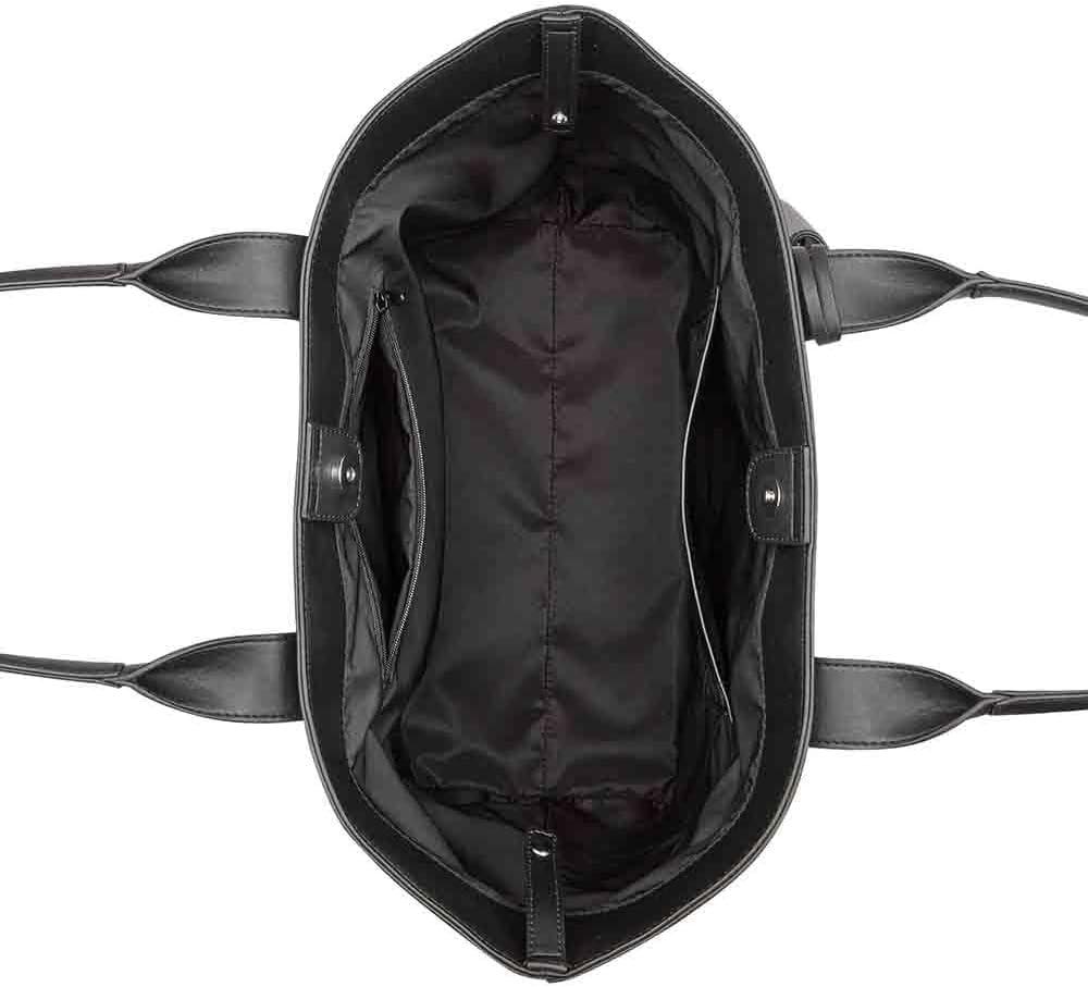 image:imageNine West womens Kyndall Trap ToteBrown LogoBlack