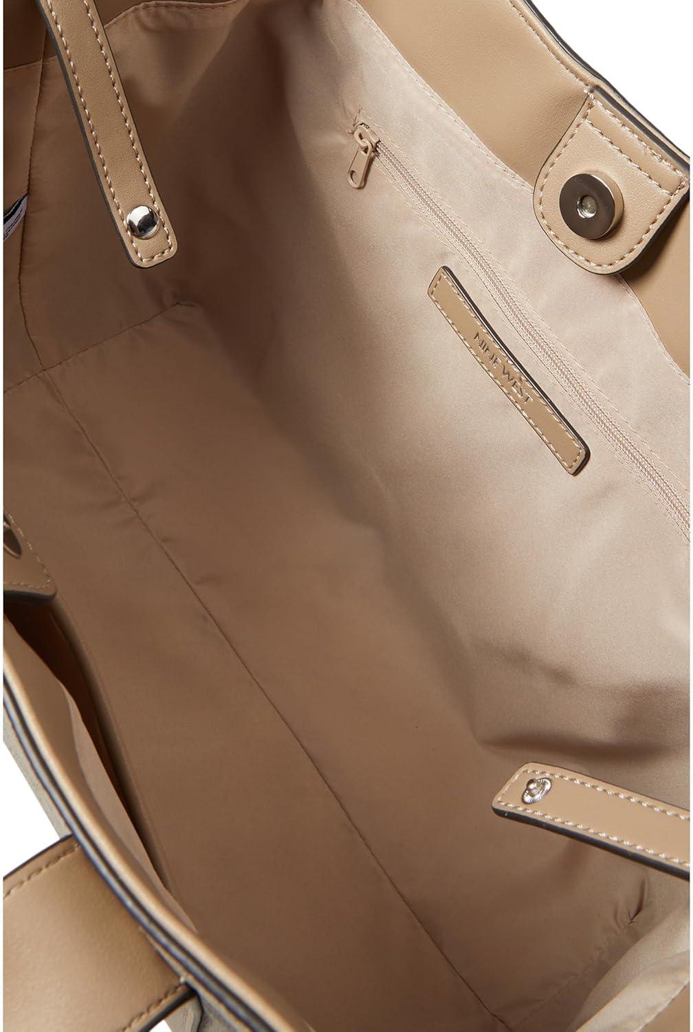 image:imageNine West womens Kyndall Trap ToteMushroom Logo