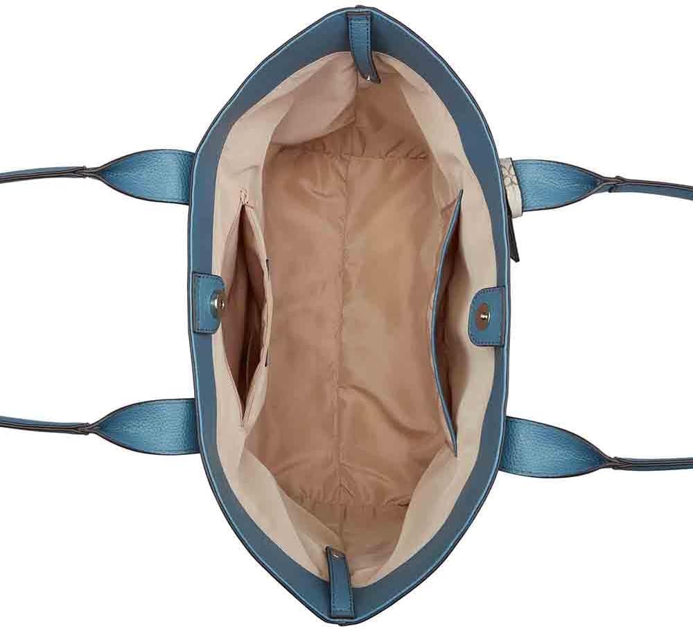 image:imageNine West womens Kyndall Trap ToteSteel Blue