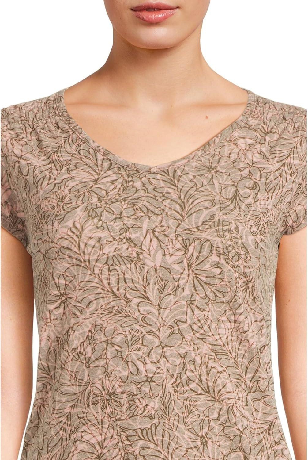 image:imageRoyal Robbins Womens Featherweight TeeDark Olive Yarrow Print