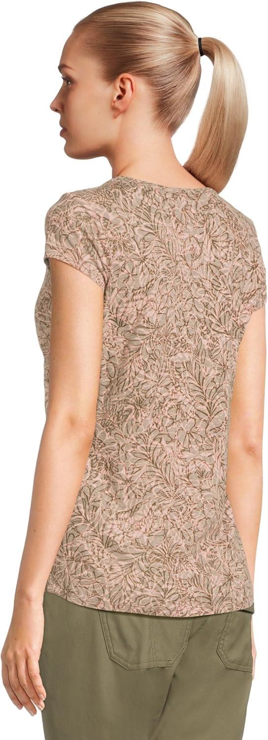image:imageRoyal Robbins Womens Featherweight TeeDark Olive Yarrow Print