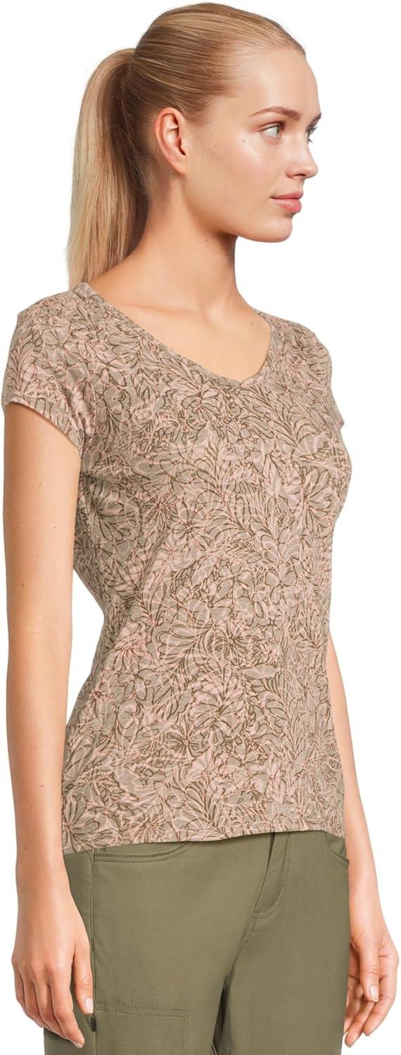 image:imageRoyal Robbins Womens Featherweight TeeDark Olive Yarrow Print