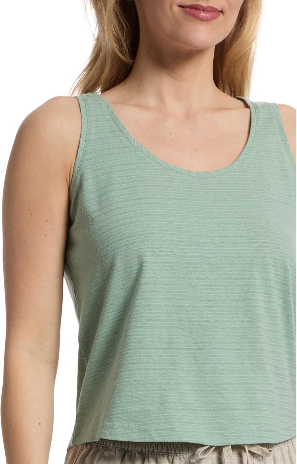 image:imageRoyal Robbins Womens Vacationer Boxy TankSage Leaf Stripe