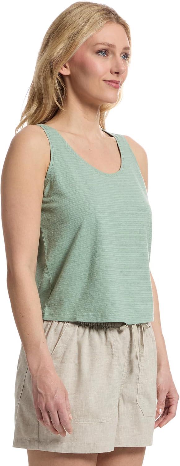 image:imageRoyal Robbins Womens Vacationer Boxy TankSage Leaf Stripe