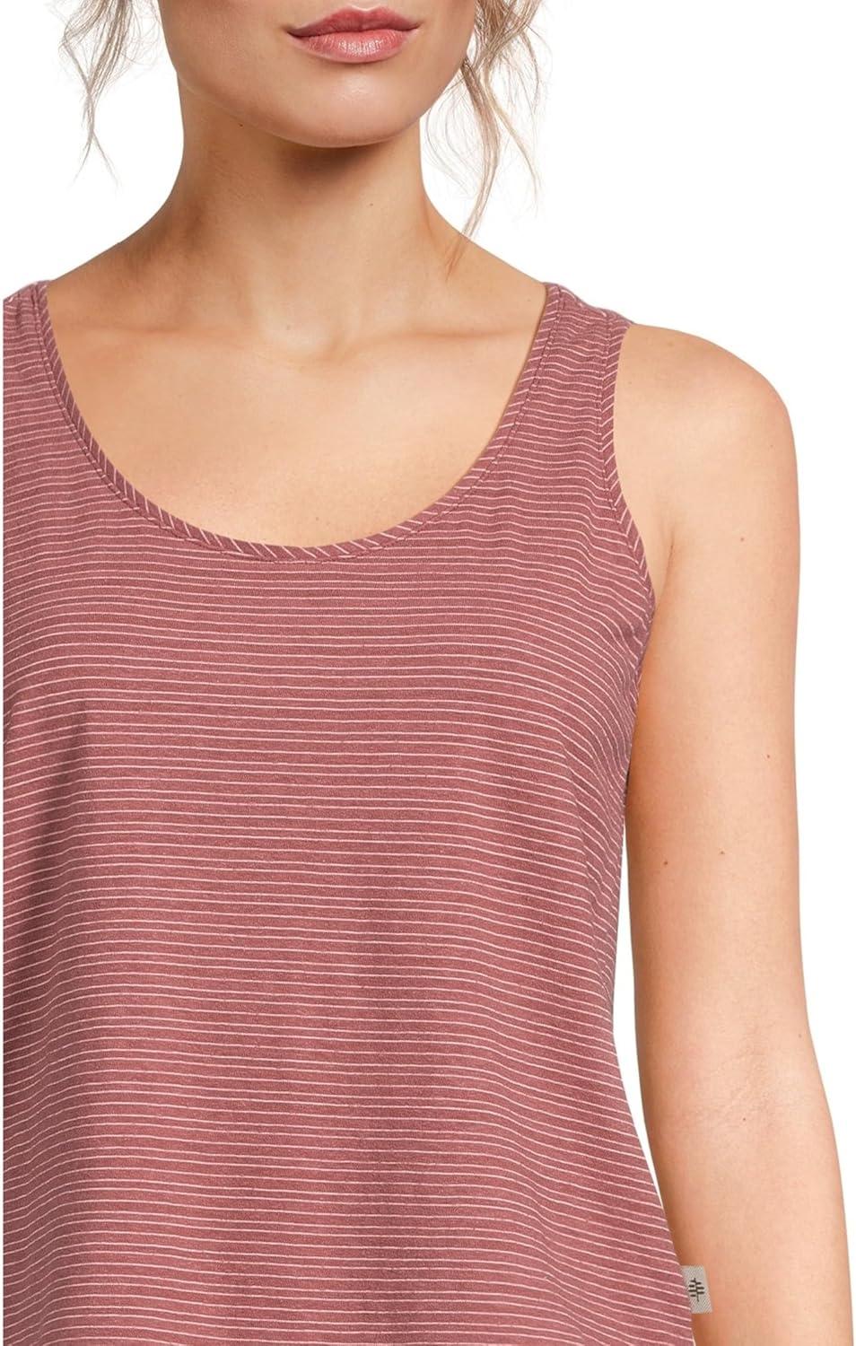image:imageRoyal Robbins Womens Vacationer Boxy TankWild Rhubarb Stripe