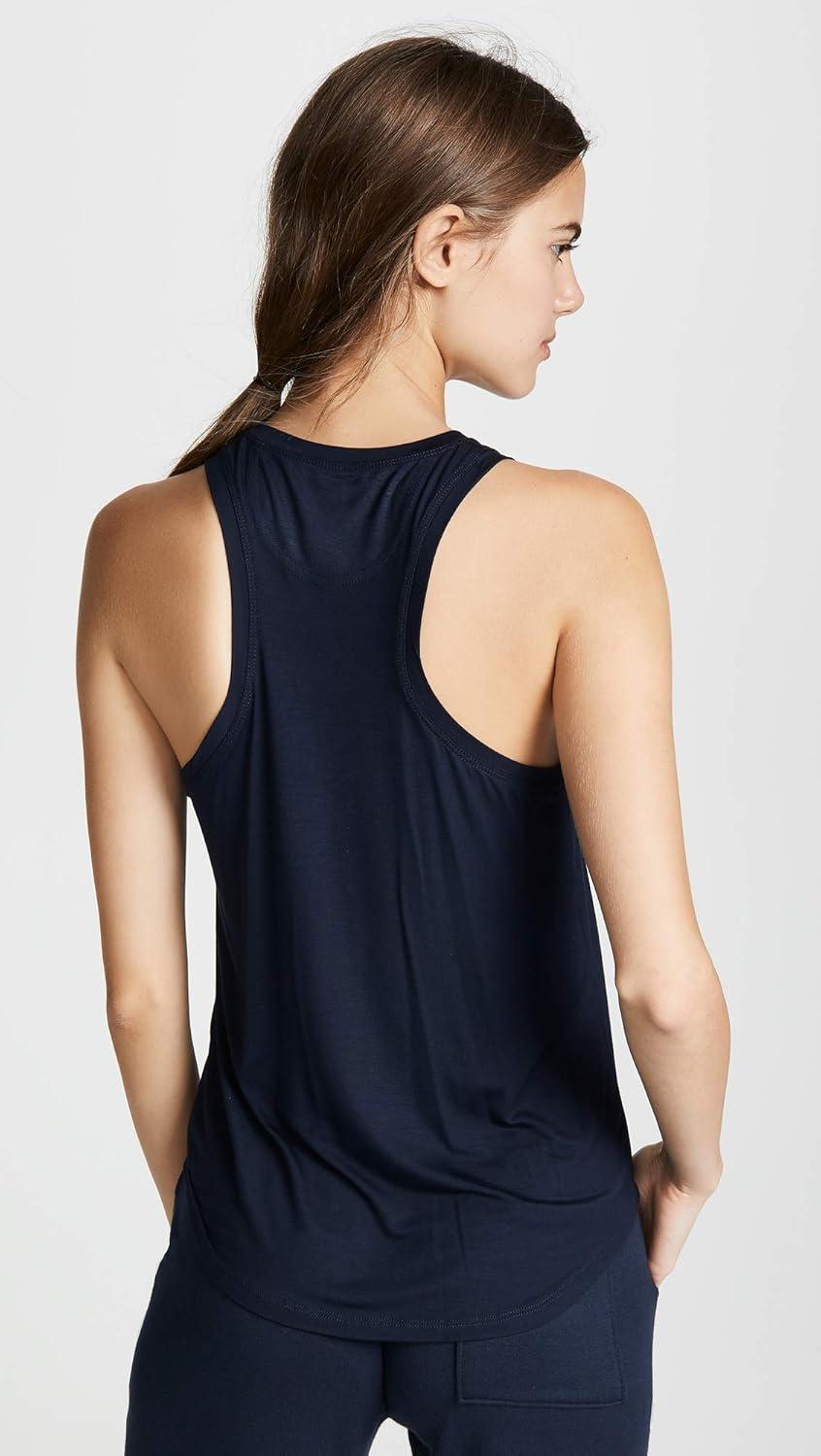 image:imageSplits59 Toni Tank Tank Top for Women Relaxed Fit Breathable Lightweight Jersey Sleeveless Openings Indigo 1 SM One Size