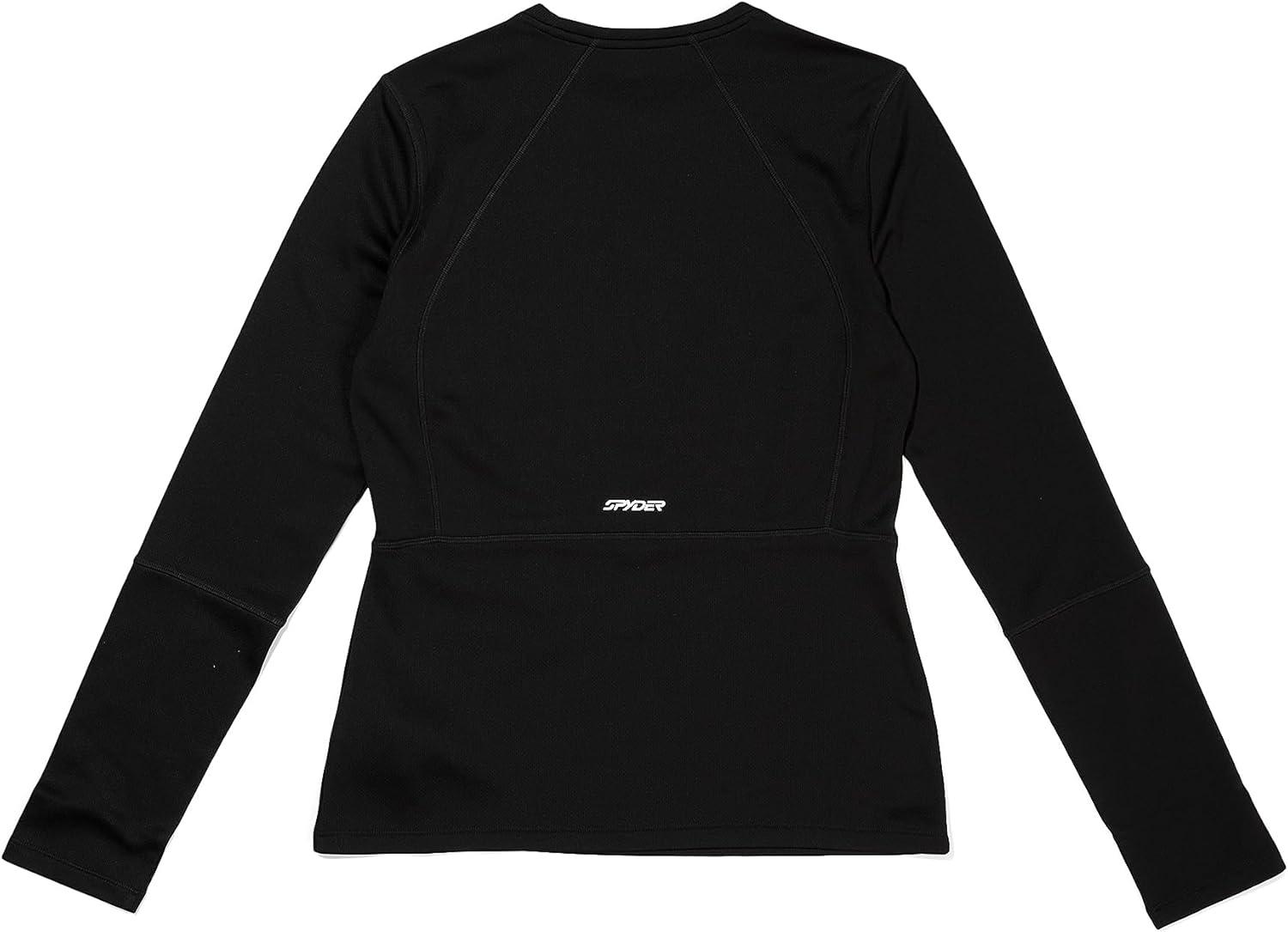 image:imageSpyder Womens Charger Crew Baselayer Thermal Ski TopBlack