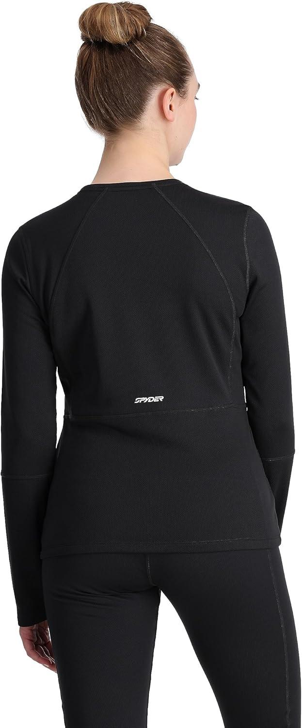 image:imageSpyder Womens Charger Crew Baselayer Thermal Ski TopBlack