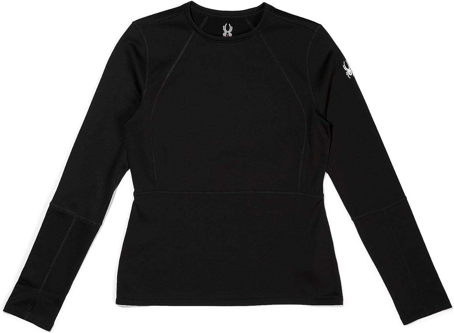 image:imageSpyder Womens Charger Crew Baselayer Thermal Ski TopBlack