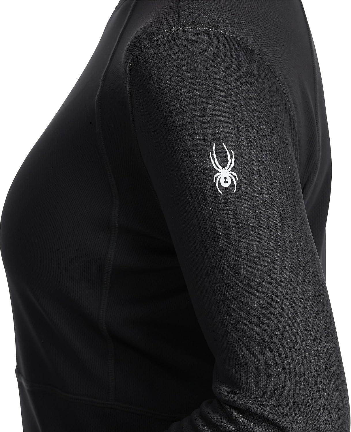 image:imageSpyder Womens Charger Crew Baselayer Thermal Ski TopBlack