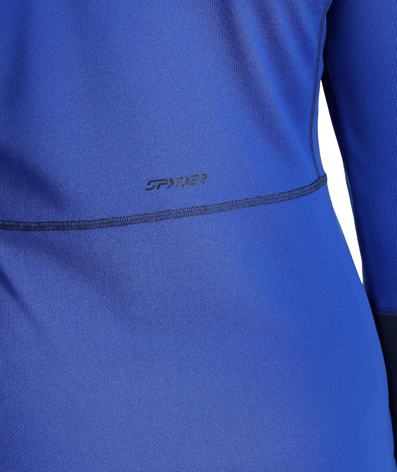 image:imageSpyder Womens Charger Crew Baselayer Thermal Ski TopElectric Blue