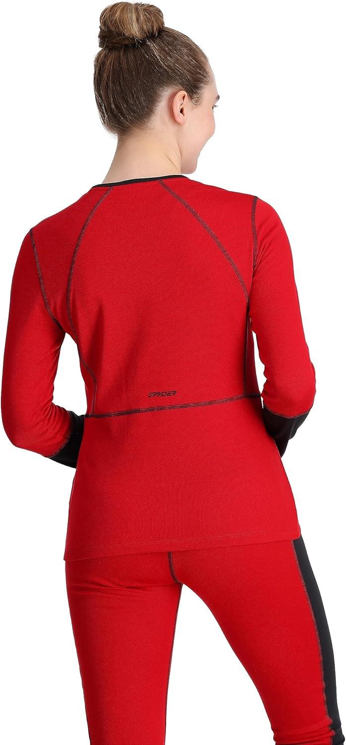 image:imageSpyder Womens Charger Crew Baselayer Thermal Ski TopPulse