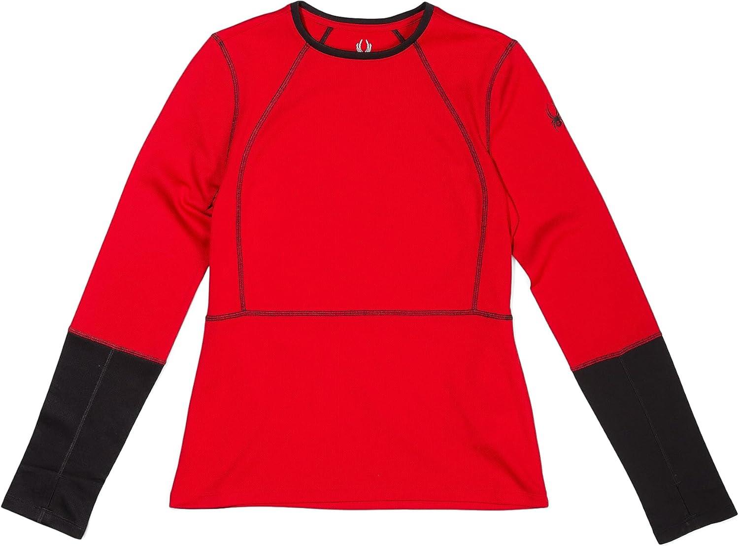 image:imageSpyder Womens Charger Crew Baselayer Thermal Ski TopPulse