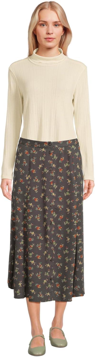 image:imageToadampCo Womens Foothill Pointelle Long Sleeve TNeckSalt
