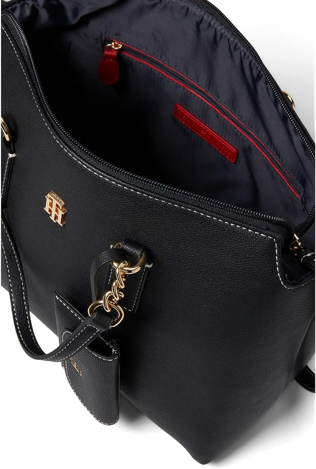 image:imageTommy Hilfiger womens Brielle II Convertible Tz Satchel WHangoffBlack